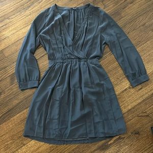 Gray long sleeve dress